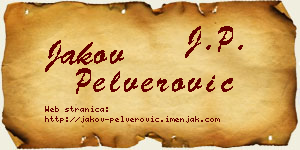Jakov Pelverović vizit kartica